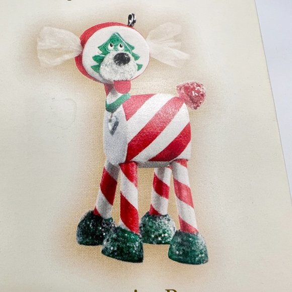 Hallmark Keepsake PEPPERMINT PUP Ornament New In Box 2007 - Picture 3 of 7